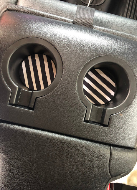 Stripes Neoprene Car Coasters