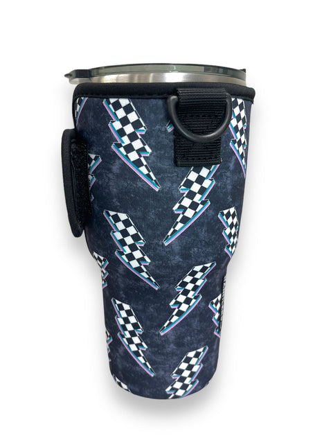 Lightning Bolts 25-35oz Tumbler With Handle Sleeve