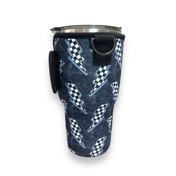 Lightning Bolts 25-35oz Tumbler With Handle Sleeve