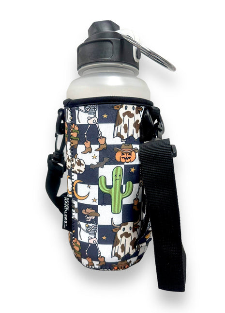 Halloween Checkers 30-40oz Tumbler Handler™  With Carrying Strap