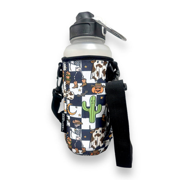 Halloween Checkers 30-40oz Tumbler Handler™  With Carrying Strap