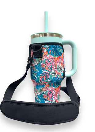 Beach Babe 25-35oz Tumbler With Handle Sleeve