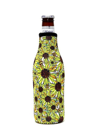 Sunflowers & Bees 🐝 12oz Bottleneck Sleeve