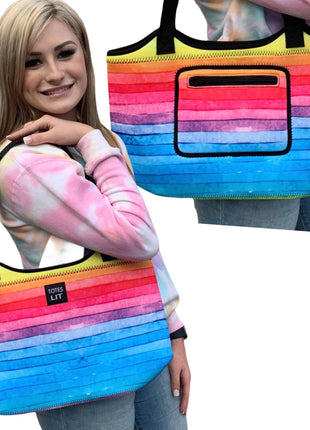 Rainbow Neoprene Tote