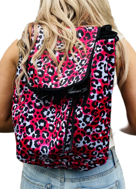 Hot Pink Leopard Backpack