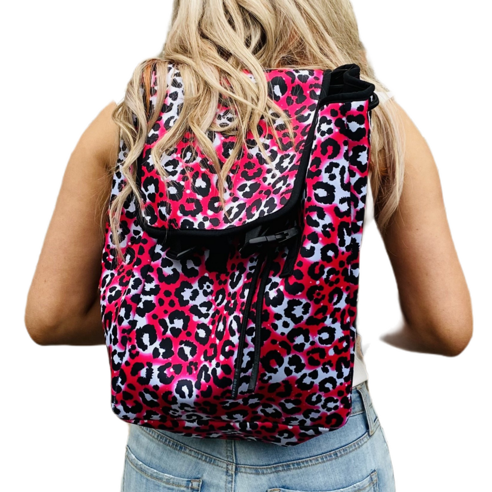 Hot Pink Leopard Backpack