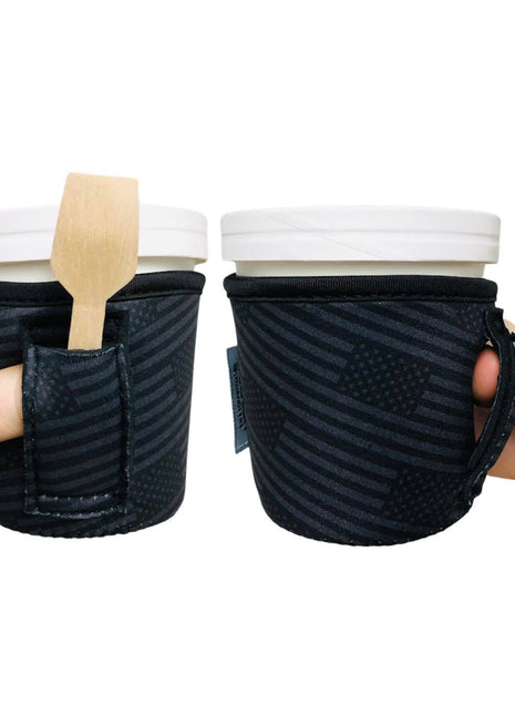 Black Out USA Flag Pint Size Ice Cream Handler™