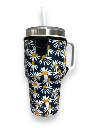 Daisy 25-35oz Tumbler With Handle Sleeve