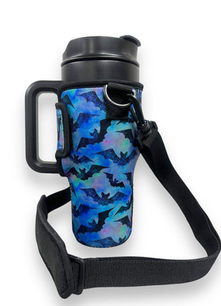 Bats 25-35oz Tumbler With Handle Sleeve