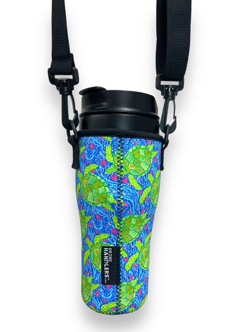 Sea Turtles 25-35oz Tumbler With Handle Sleeve