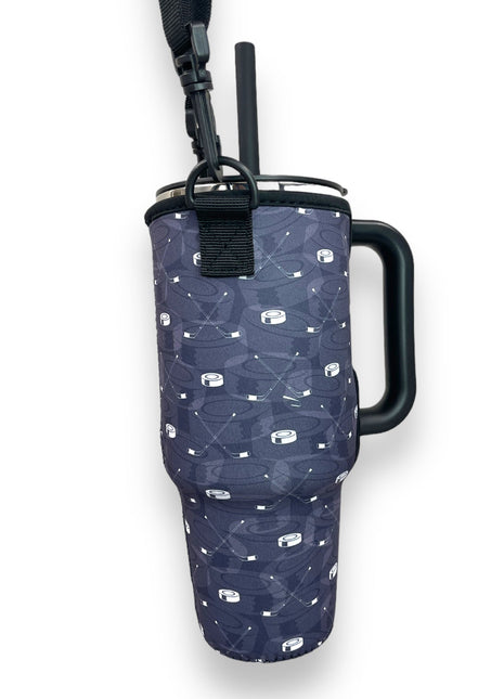 Hockey 40oz Tumbler With Handle Sleeve