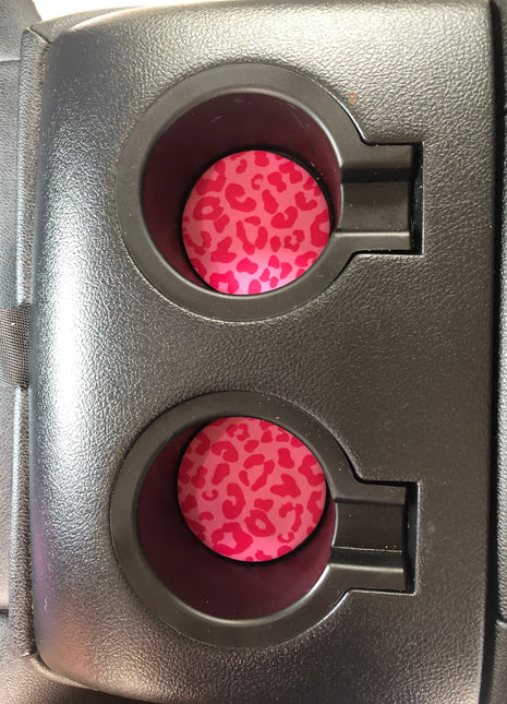 Bubble Gum Kitty Neoprene Car Coasters