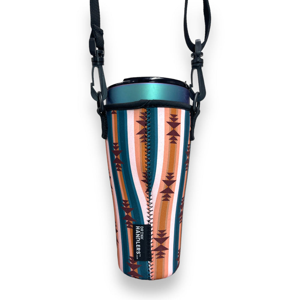 Western Aztec 25-35oz Tumbler With Handle Sleeve