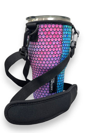 Purple Mermaid 25-35oz Tumbler With Handle Sleeve