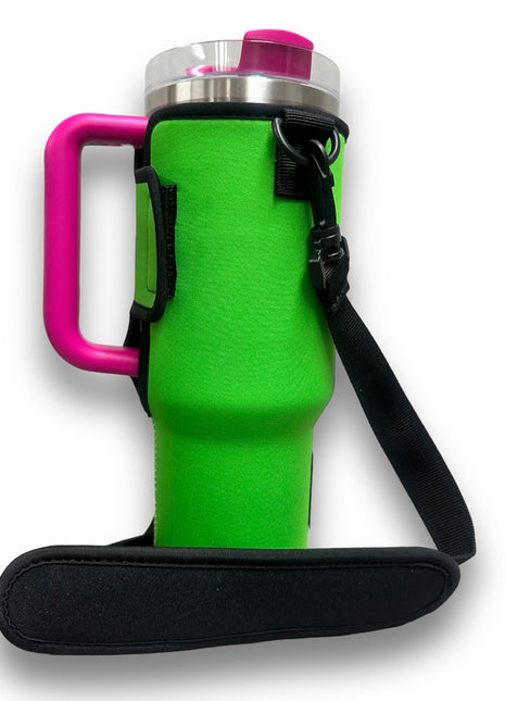 Kelly Green 40oz Tumbler With Handle Sleeve