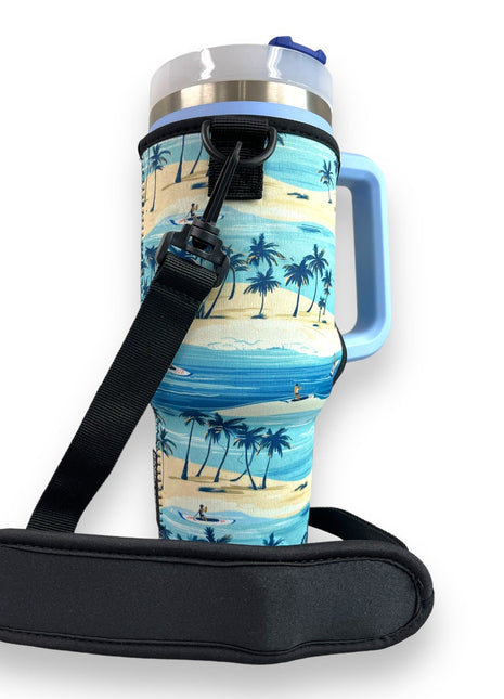 Surf 40oz Tumbler With Handle Sleeve