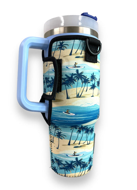 Surf 40oz Tumbler With Handle Sleeve