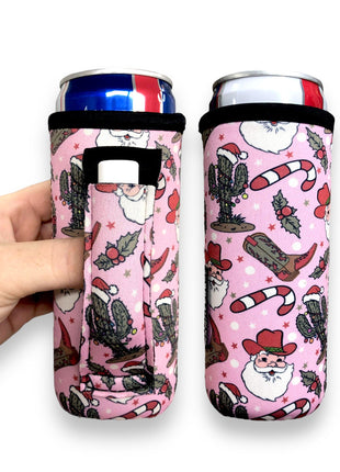 Cowboy Santa 12oz Slim Can Handler™