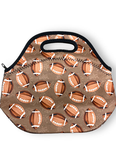 Footballs Lunch Bag Tote