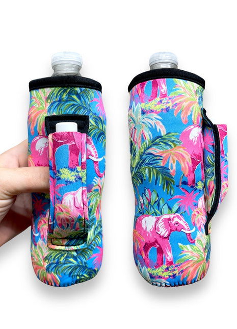 Preppy Elephant 16-24oz Soda & Water Bottle / Tallboy Can Handler™