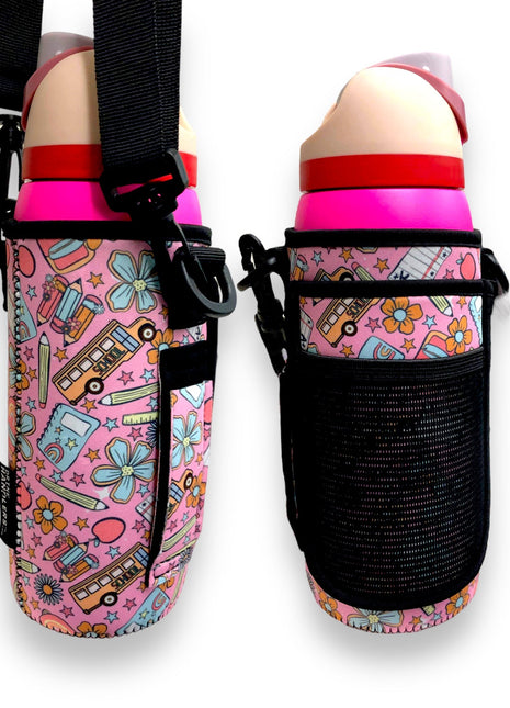 Teacher Back To School 30-40oz Tumbler Handler™  With Carrying Strap