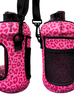 Pink on Pink Leopard 1/2 Gallon Jug Carrying Handler™