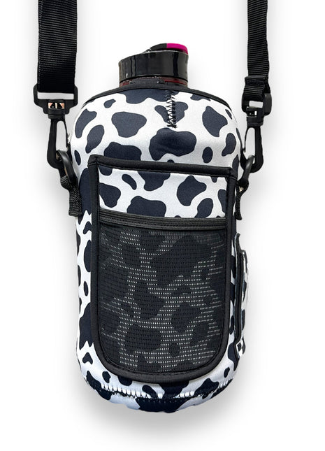 Black and White Cow Print 1/2 Gallon Jug Carrying Handler™