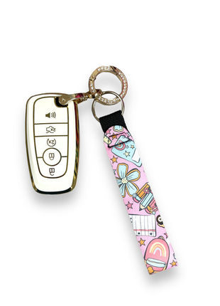 Teacher Back To School Wristlet Keychain