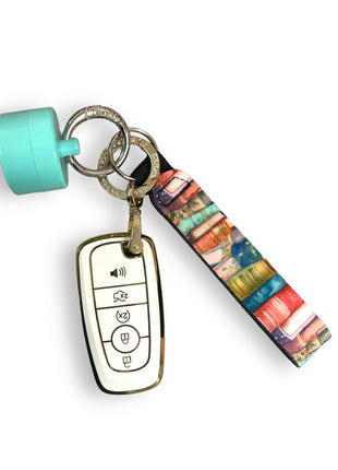 Books Wristlet Keychain