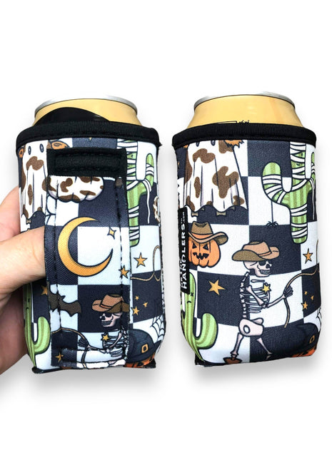 Halloween Checkers 12oz Stubby Can Handler™