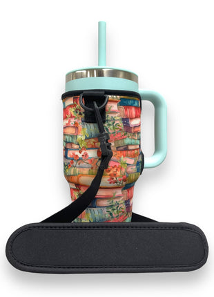 Books 25-35oz Tumbler With Handle Sleeve