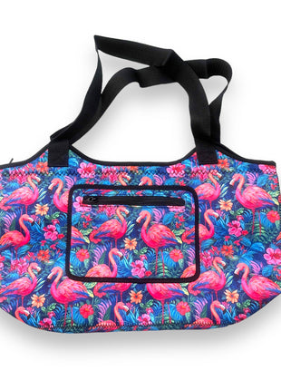 Bright Flamingo Neoprene Tote