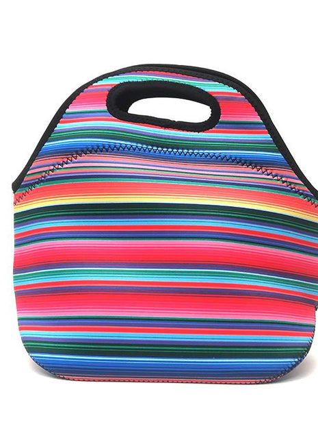 Pink Serape Lunch Bag Tote