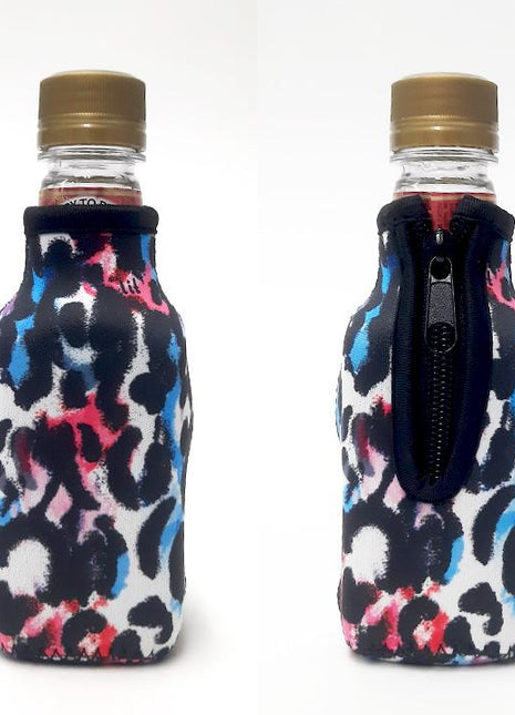 Watercolor Leopard 8oz Mini Bottleneck Cooler - Limited Edition*
