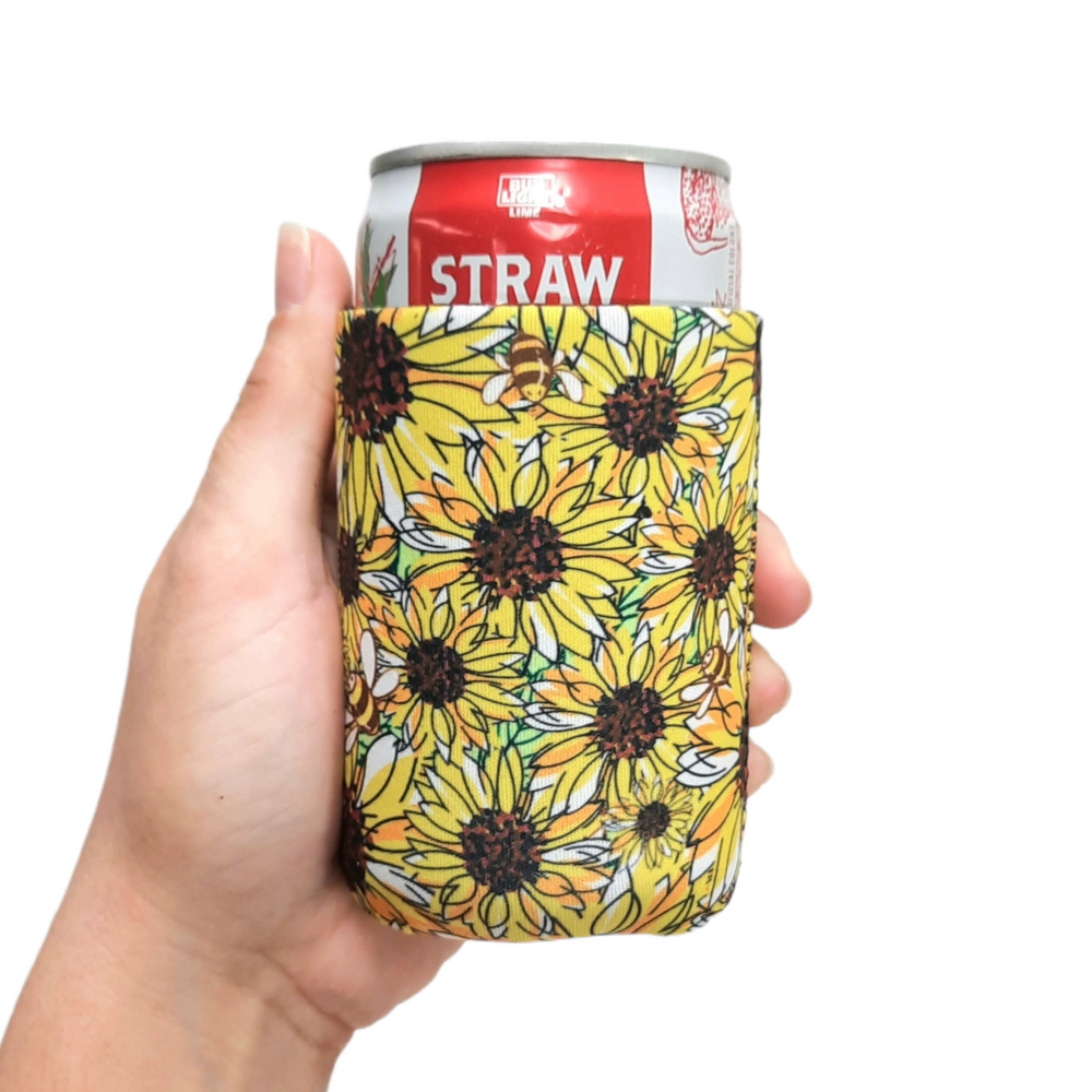 Sunflowers & Bees 🐝 8oz Mini Can Pocket Handler™