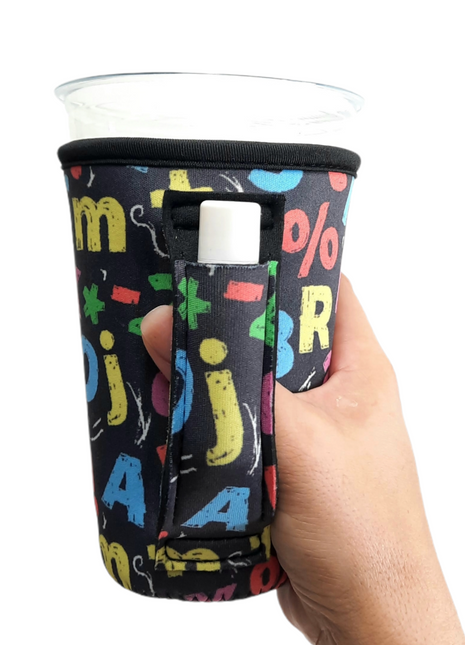 Chalkboard Letters 16oz PINT Glass / Medium Fountain Drinks and Tumbler Handlers™