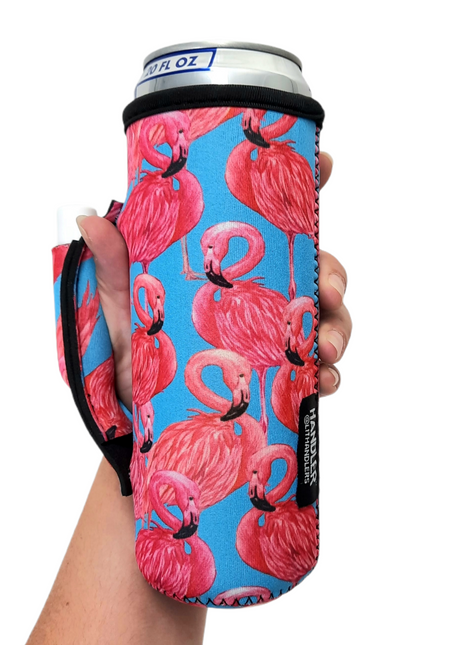Blue Flamingo 16-24oz Soda & Water Bottle / Tallboy Can Handler™