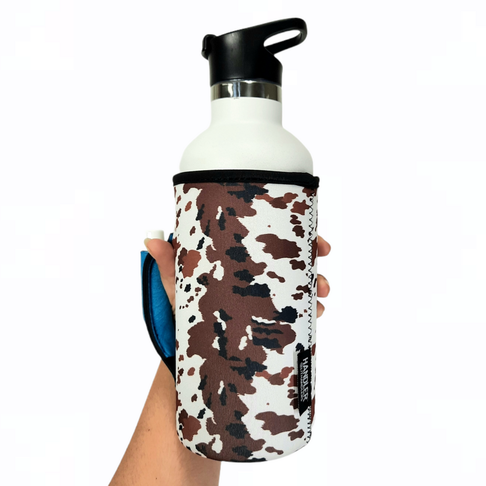 Cowhide w/ Turquoise Leather 30-40oz Tumbler Handler™