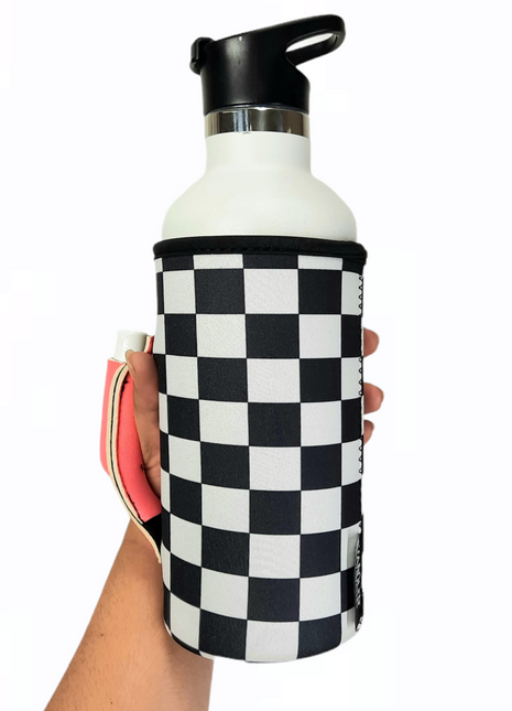 Checkerboard w/ Neon Pink 30-40oz Tumbler Handler™
