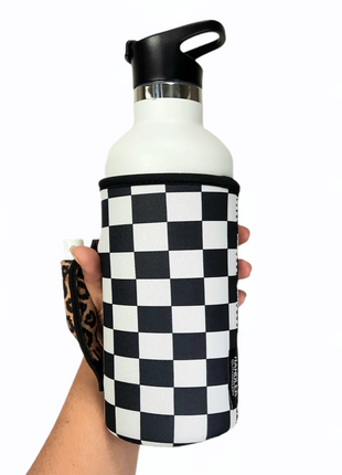 Checkerboard w/ Leopard 30-40oz Tumbler Handler™