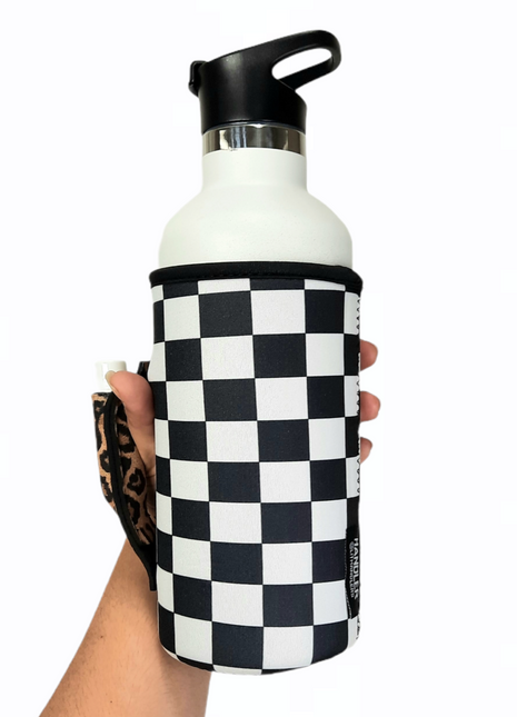 Checkerboard w/ Leopard 30-40oz Tumbler Handler™
