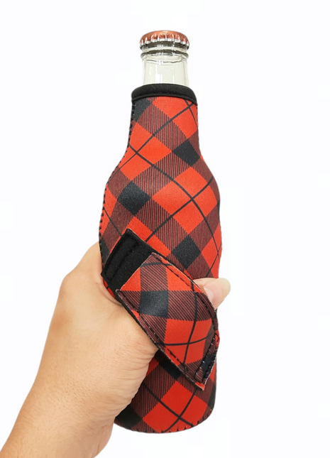 Red Plaid 12oz Bottleneck Handler™