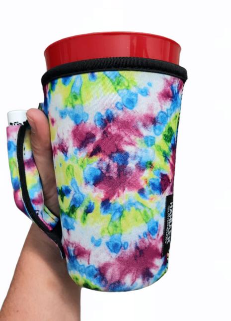 Purple Tie Dye 16oz PINT Glass / Medium Fountain Drinks and Tumbler Handlers™