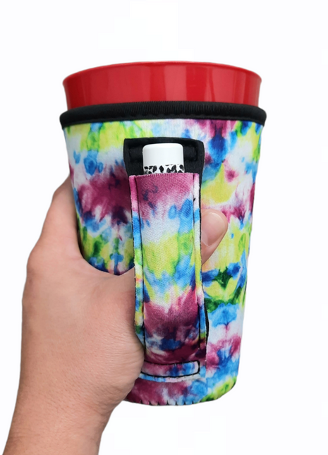Purple Tie Dye 16oz PINT Glass / Medium Fountain Drinks and Tumbler Handlers™