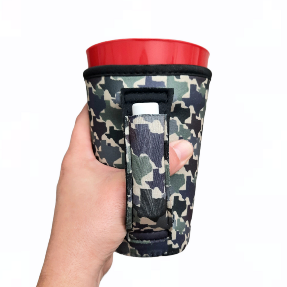 Texas Camo 16oz Pint Glass / Tumbler / Tea / Grande Coffee / Medium Drinks Handler™