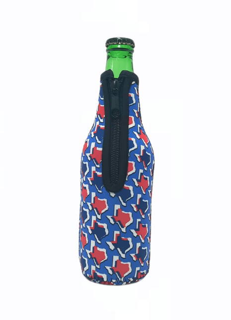 Red White & Texas 12oz Bottleneck Sleeve