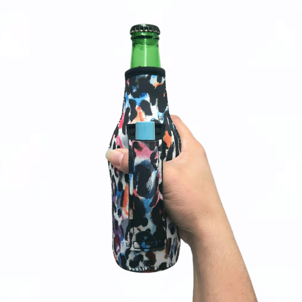 Watercolor Leopard 12oz Bottleneck Handler™