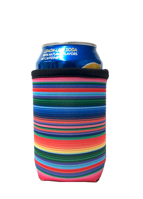 Pink Serape 12oz Stubby Can Cooler