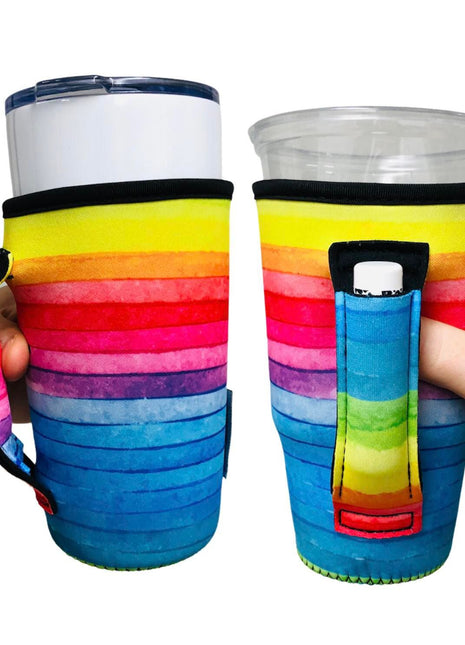 Rainbow 20oz Large Coffee / Tea / Tumbler Handler™