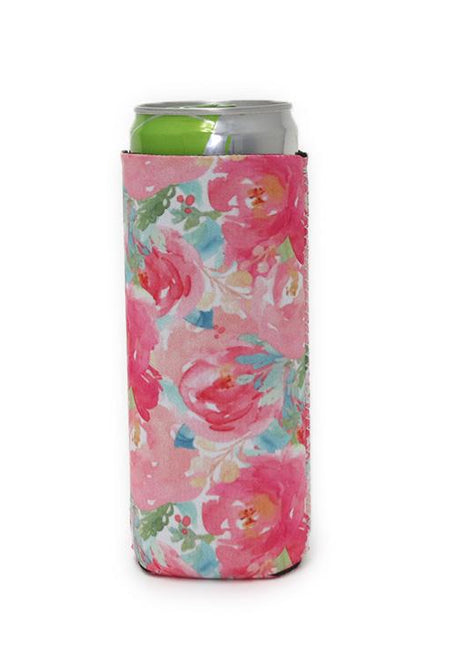 Summer Blooms 12oz Slim Can Cooler